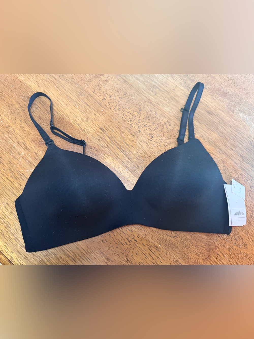 Auden Black Seamless Nursing Bra with Adjustable Straps